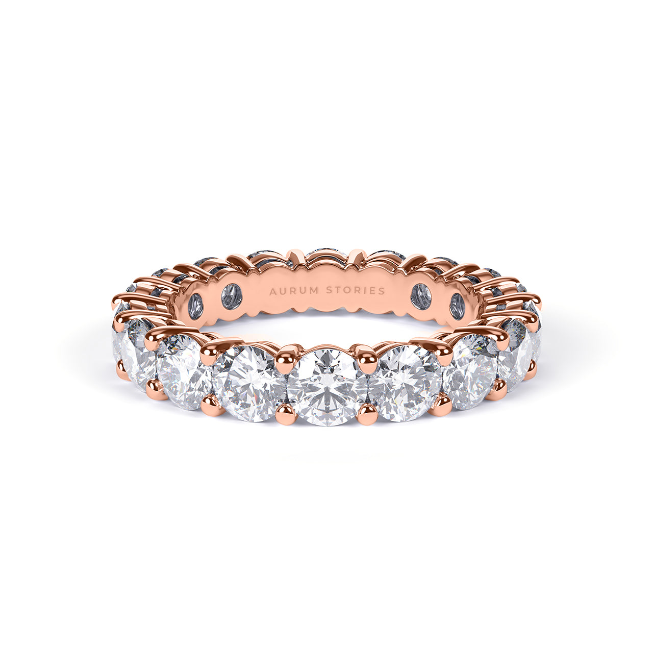 Round Diamond Eternity Band