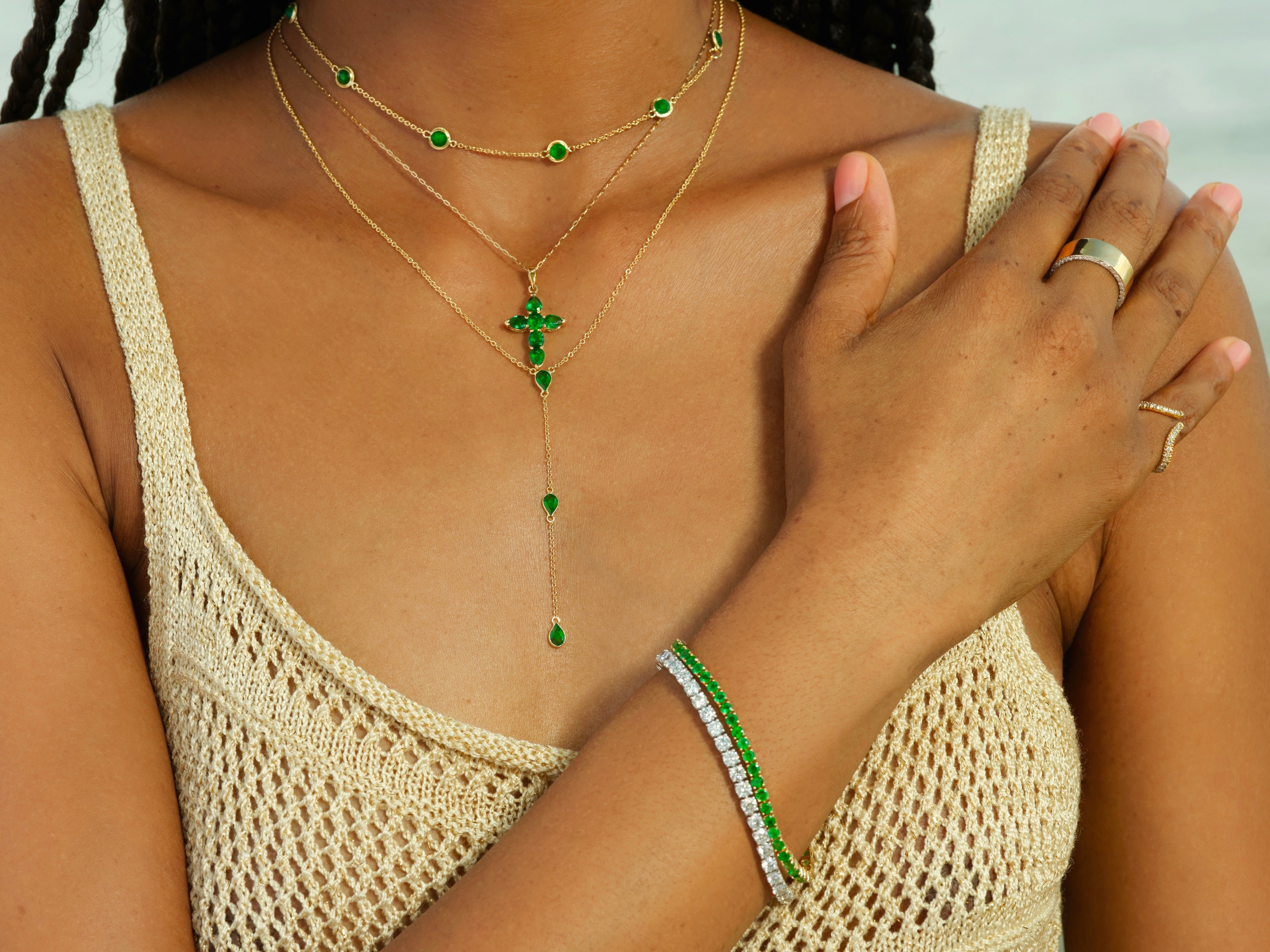 Emerald Tennis Bracelet
