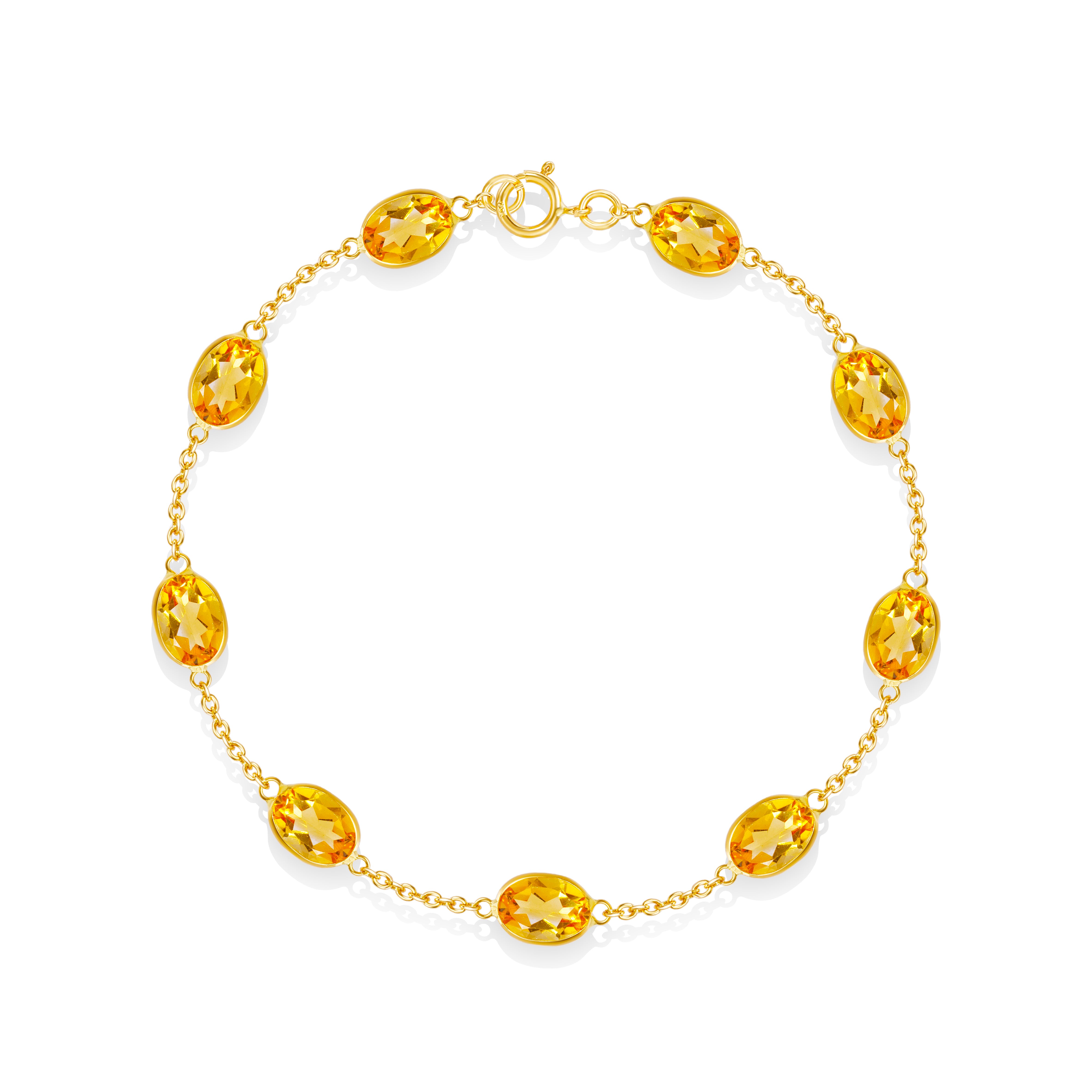 Oval Citrine Bracelet