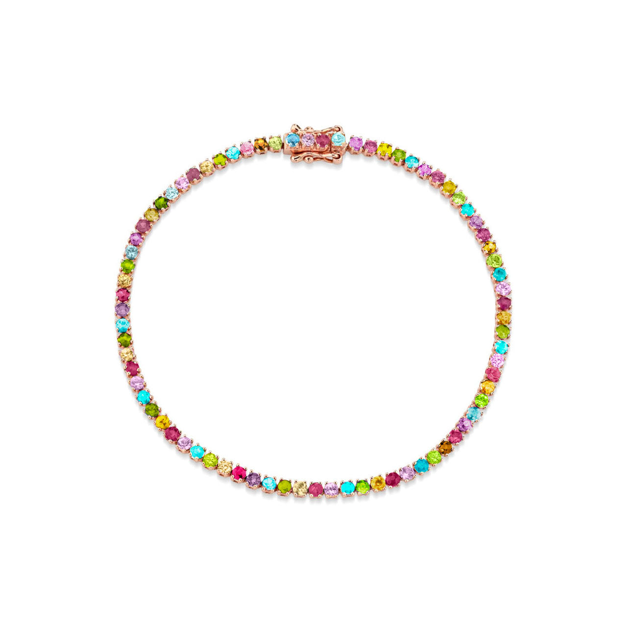 Multicoloured Tennis Choker