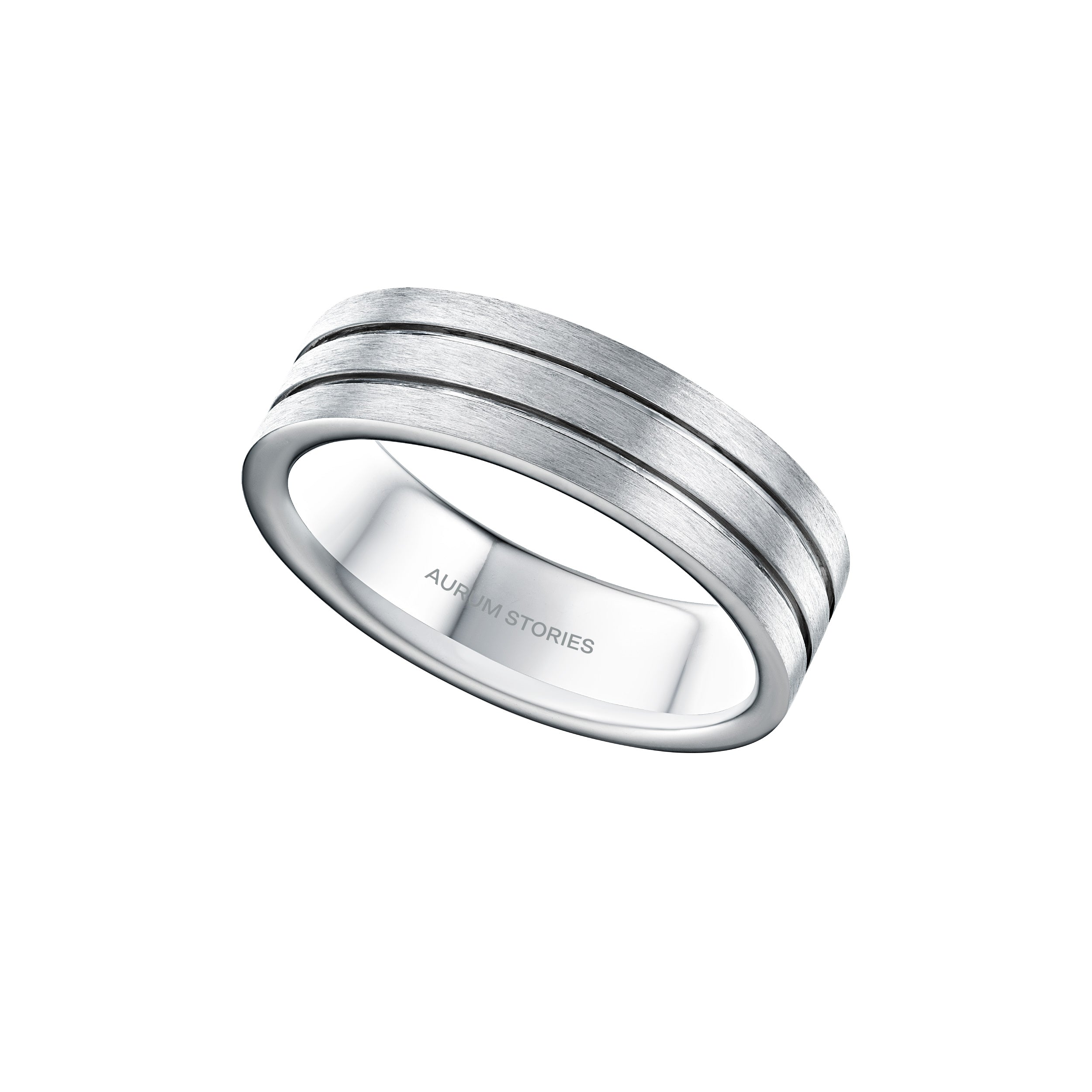 Platinum Mens Wedding Band