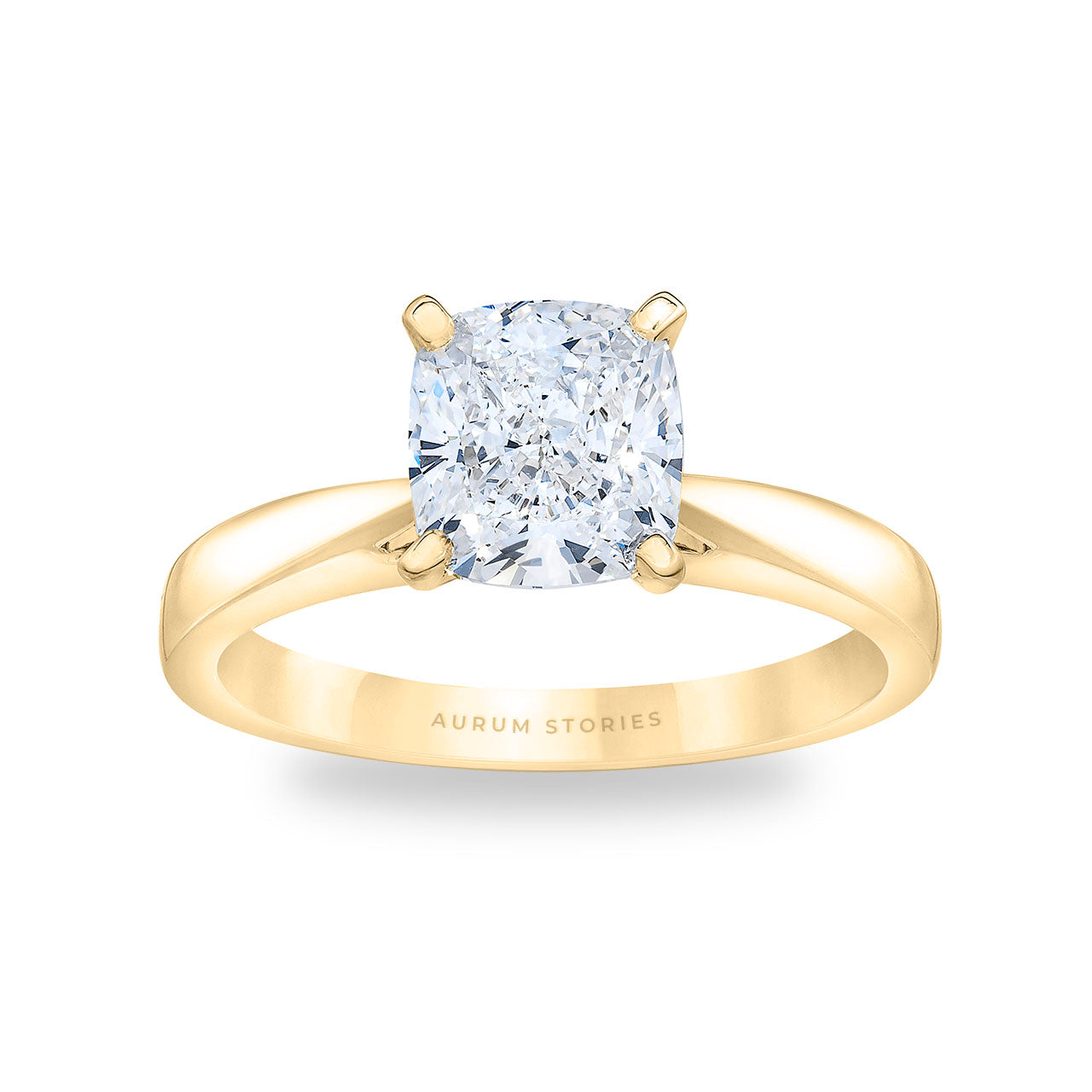 Cushion Cut Diamond Engagement Ring