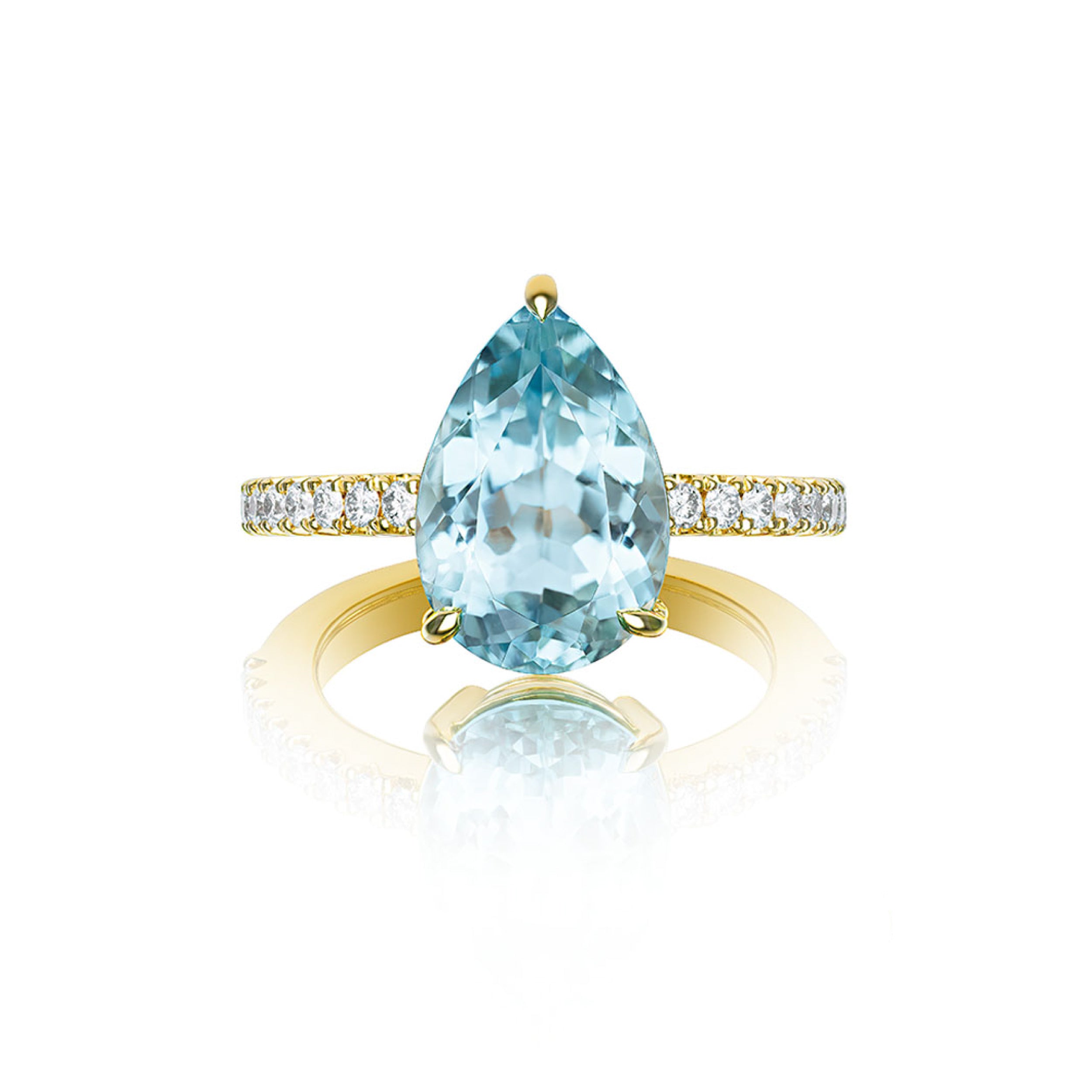 Aquamarine Engagement Ring