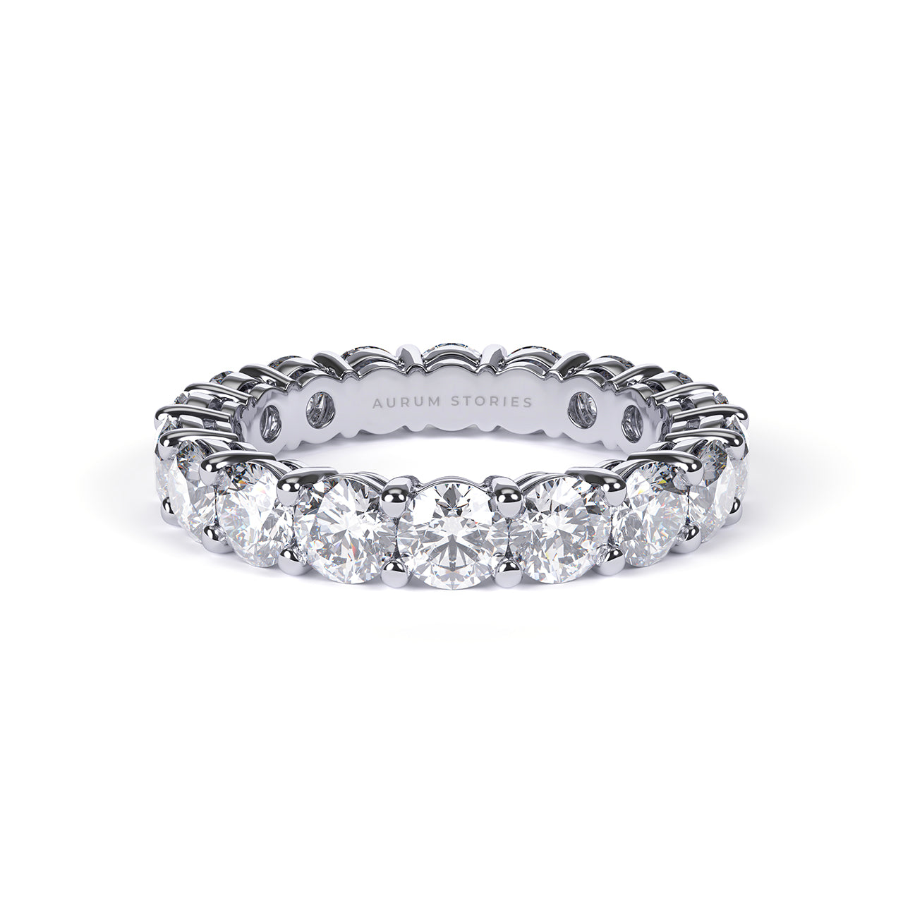 Round Diamond Eternity Band