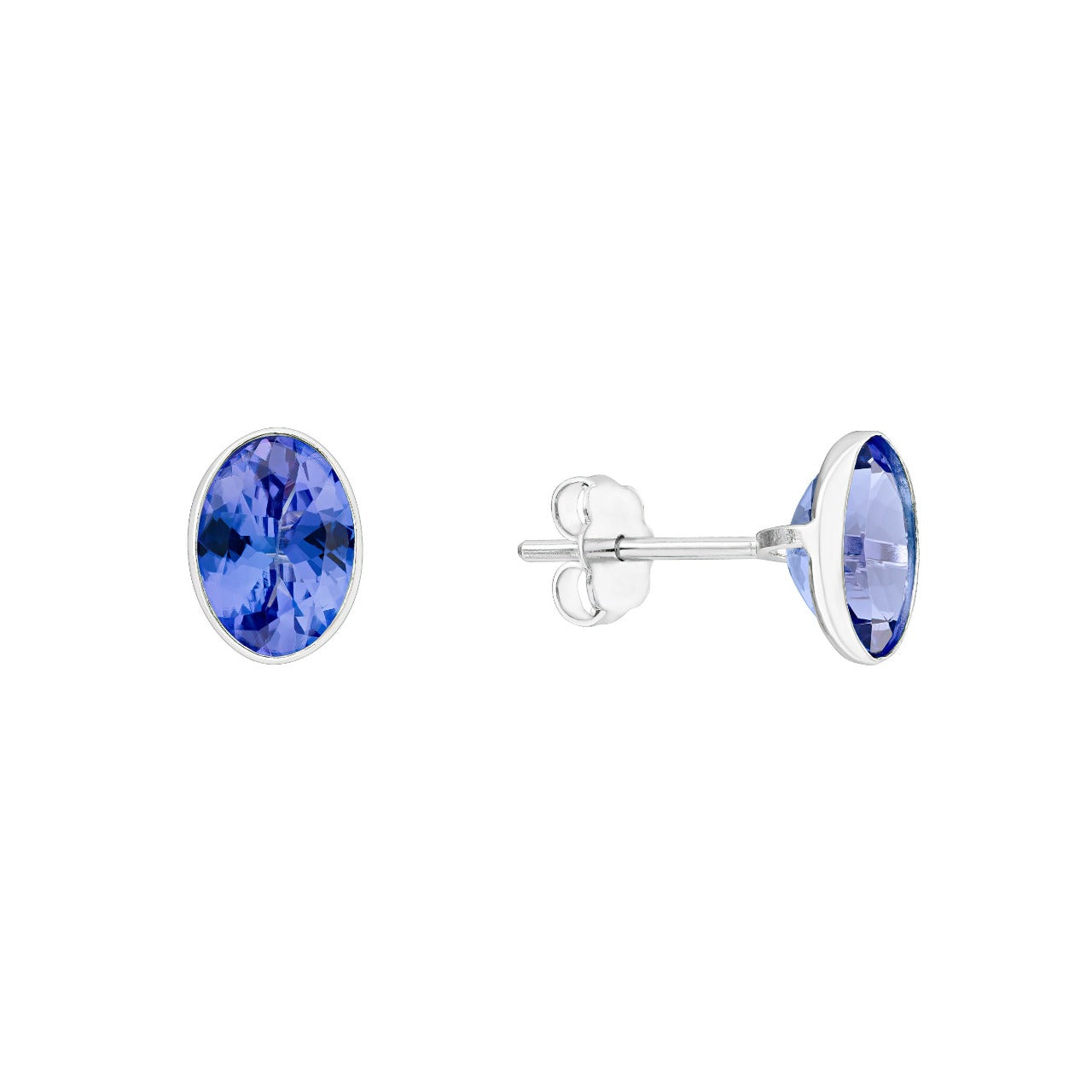 Oval Tanzanite Studs