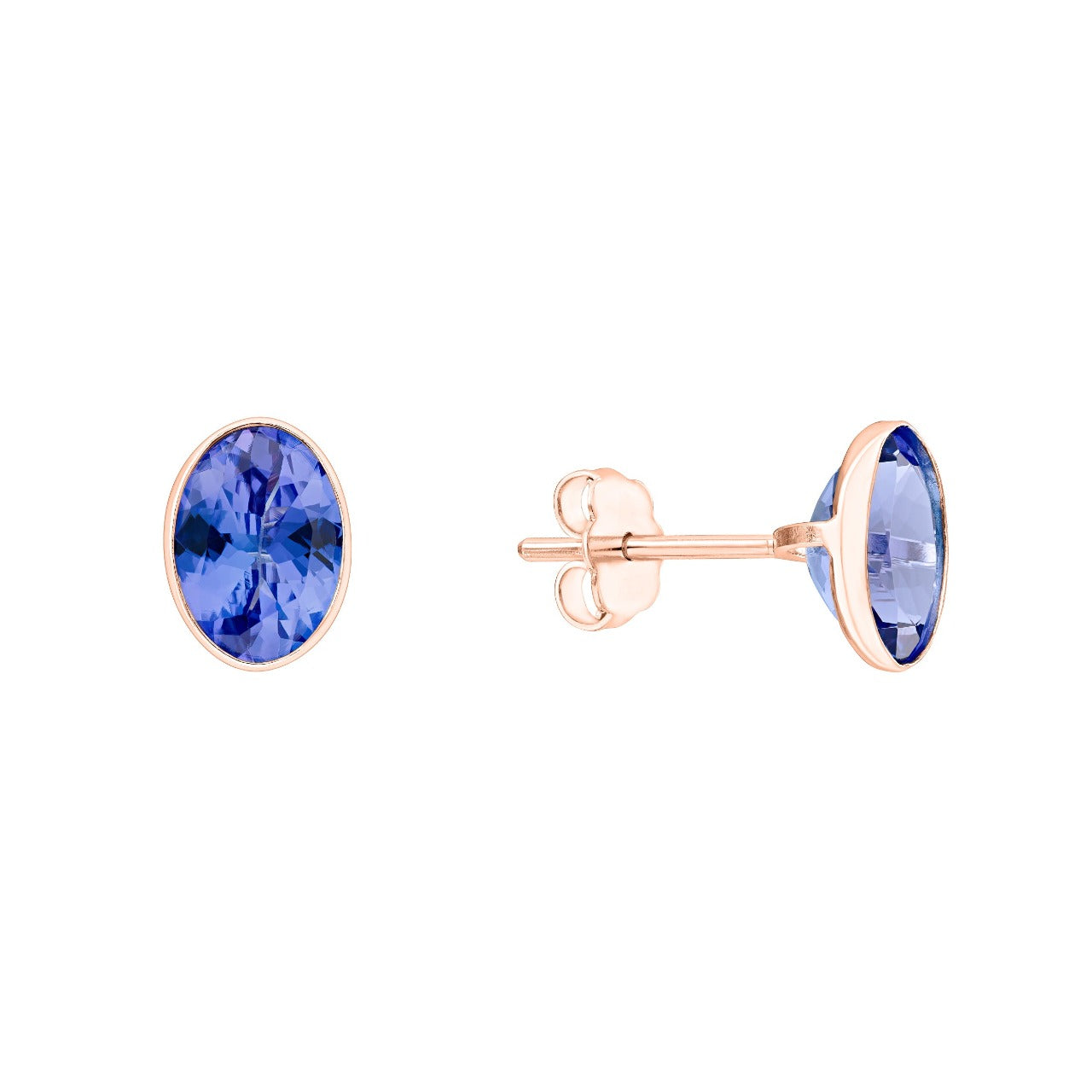 Oval Tanzanite Studs