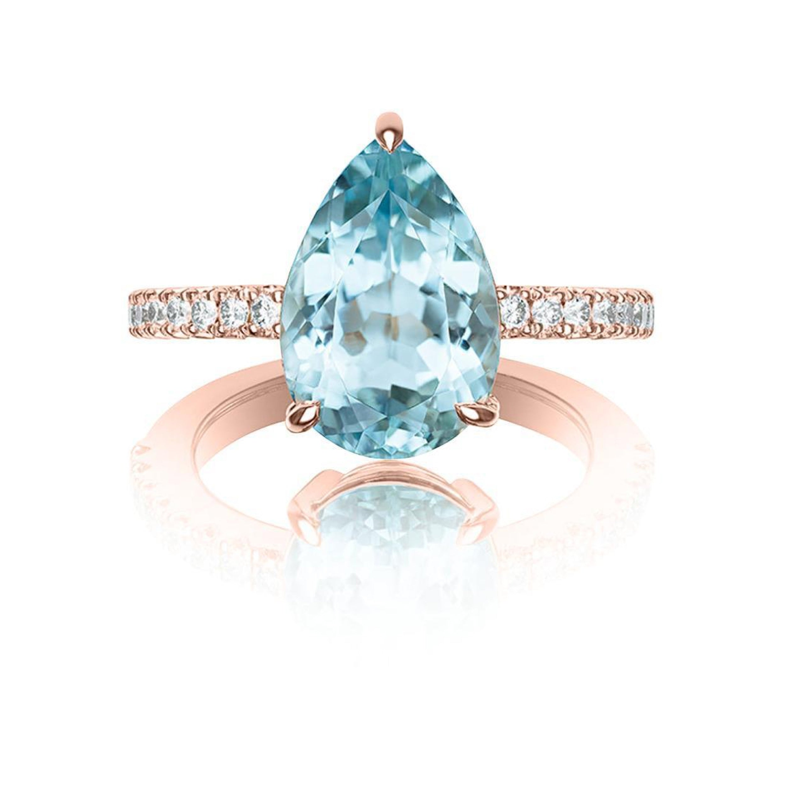 Aquamarine Engagement Ring