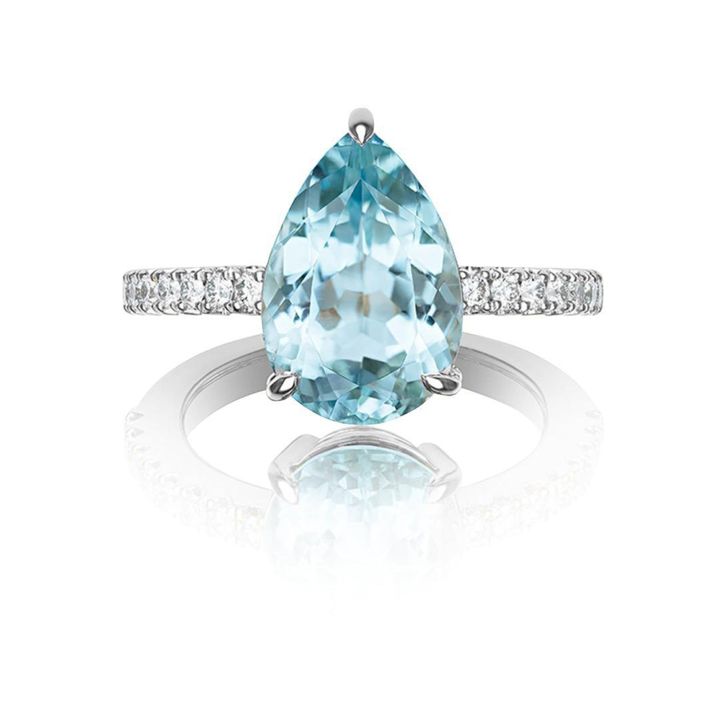 Aquamarine Engagement Ring