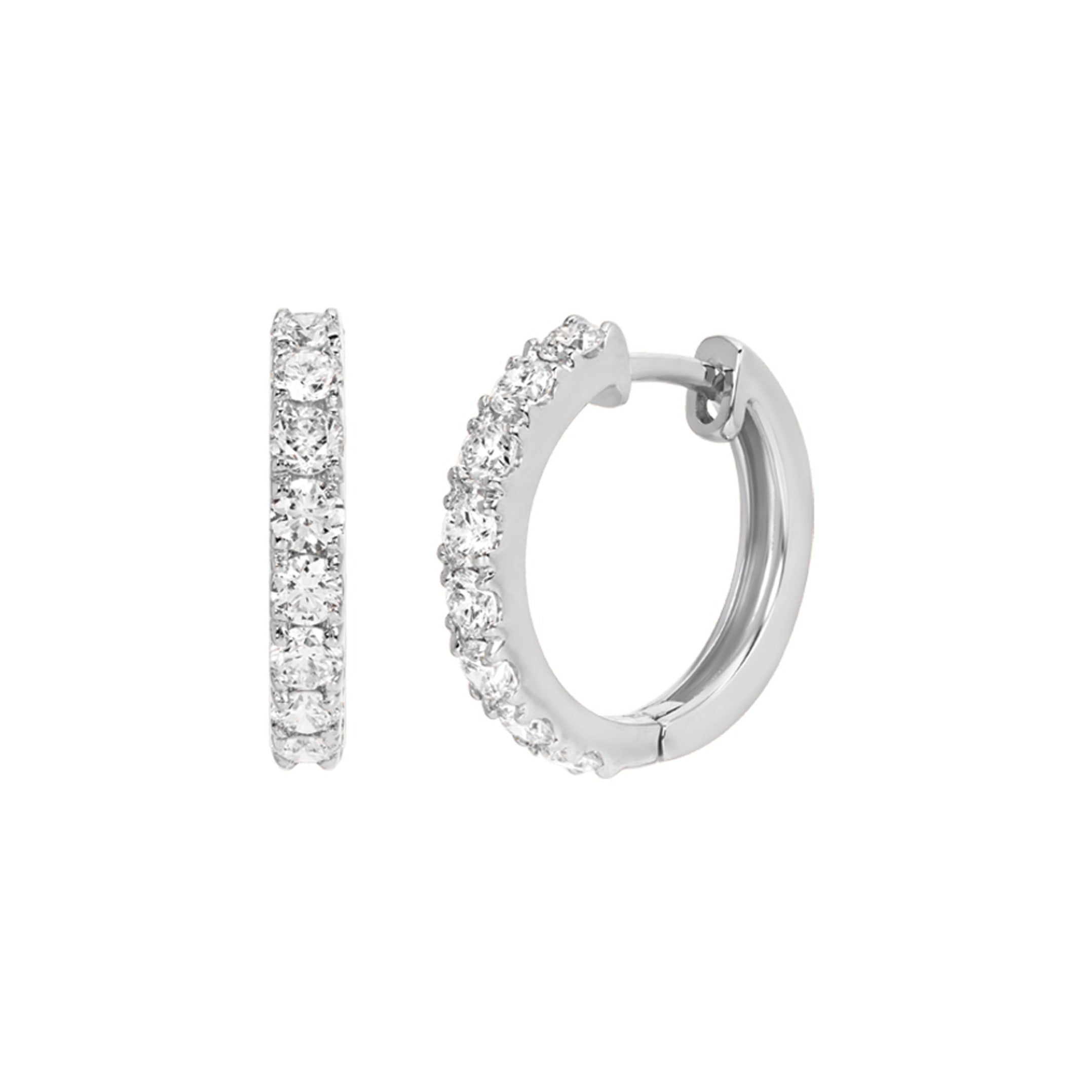 Luxe Diamond Hoops