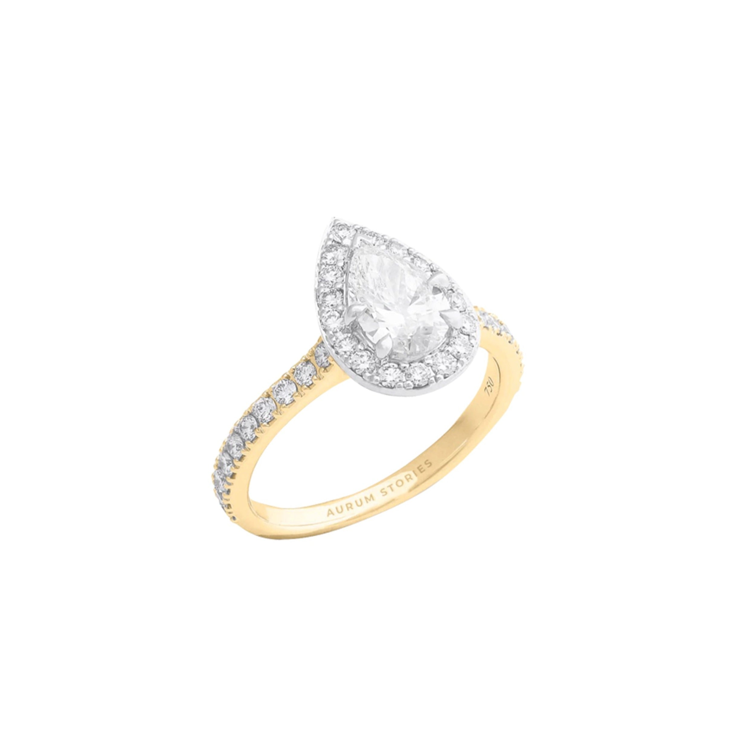 Pear Diamond Engagement Ring