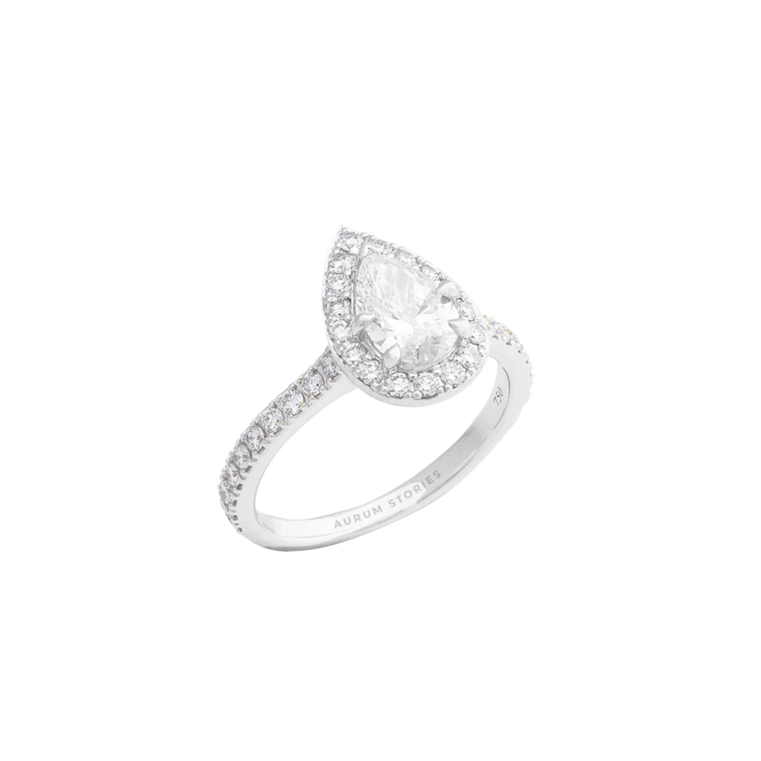 Pear Diamond Engagement Ring