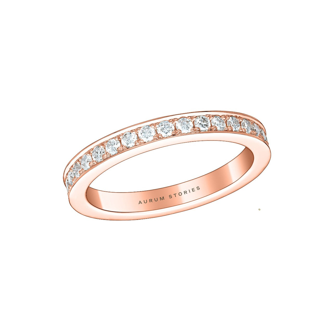 Round Brilliant Eternity Wedding Band