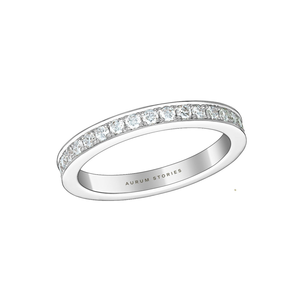 Round Brilliant Eternity Wedding Band