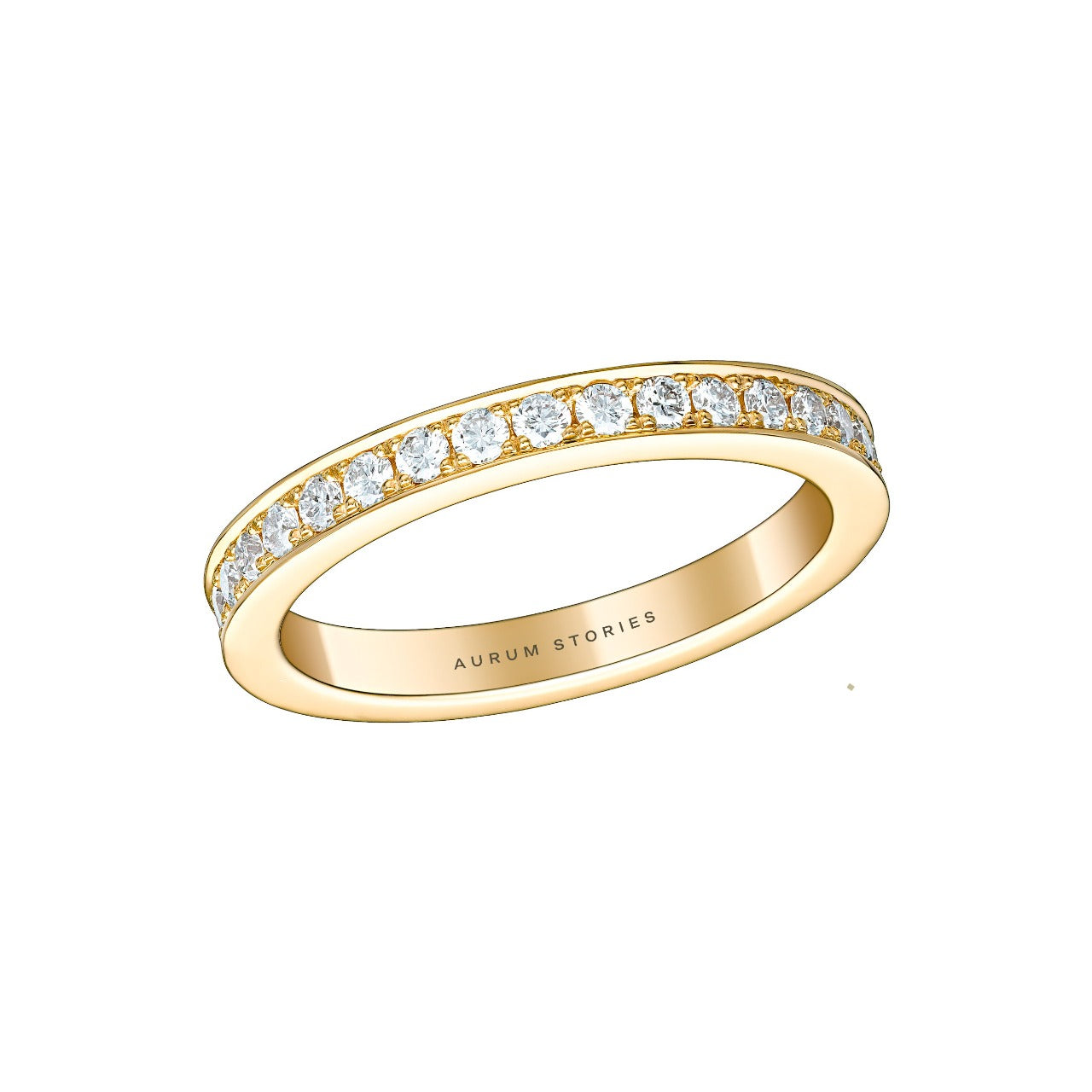 Round Brilliant Eternity Wedding Band