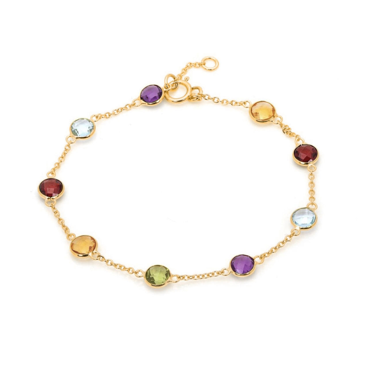 Round Brilliant Multicoloured Bracelet