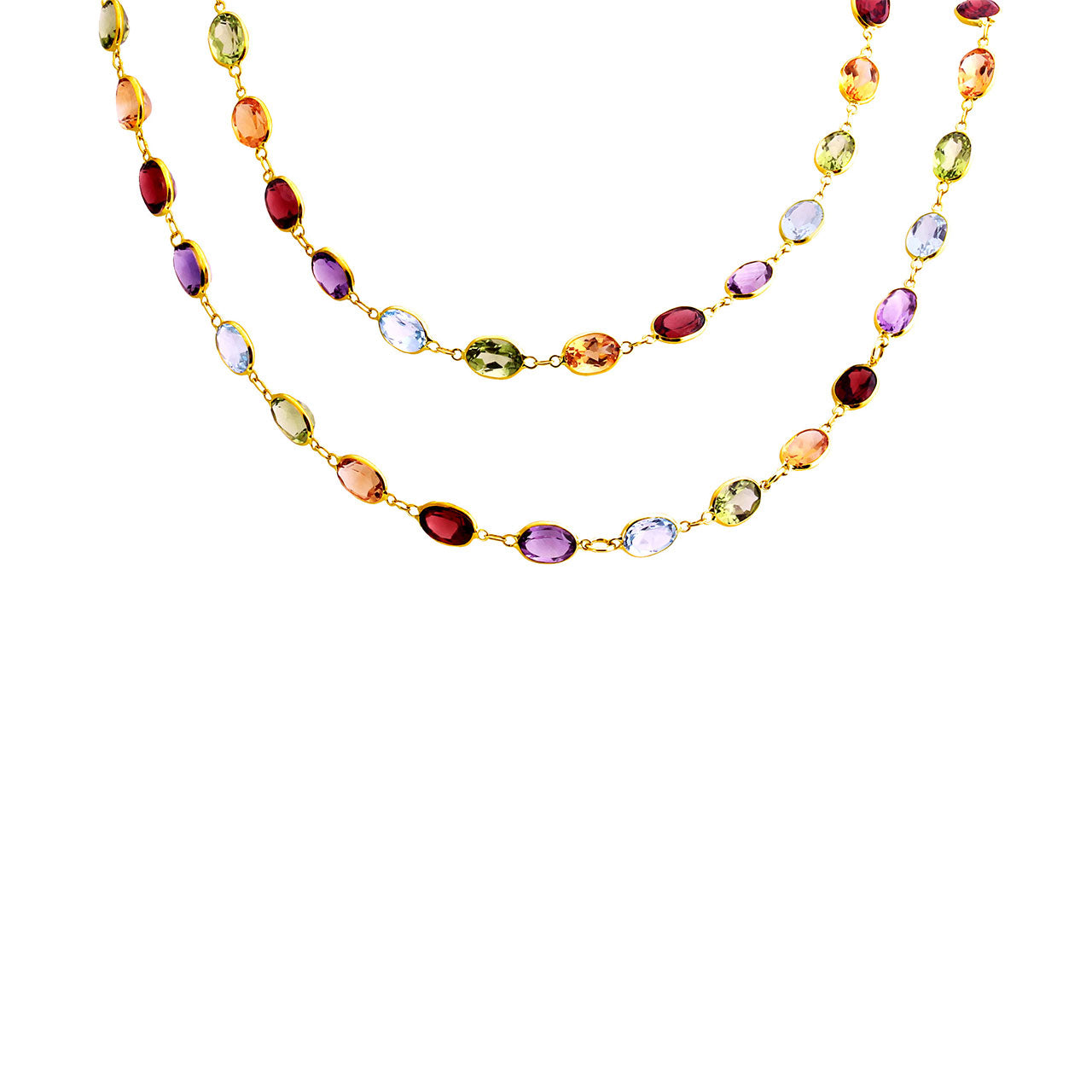 Oval Multicoloured Choker