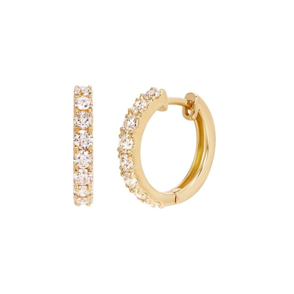 Luxe Diamond Hoops