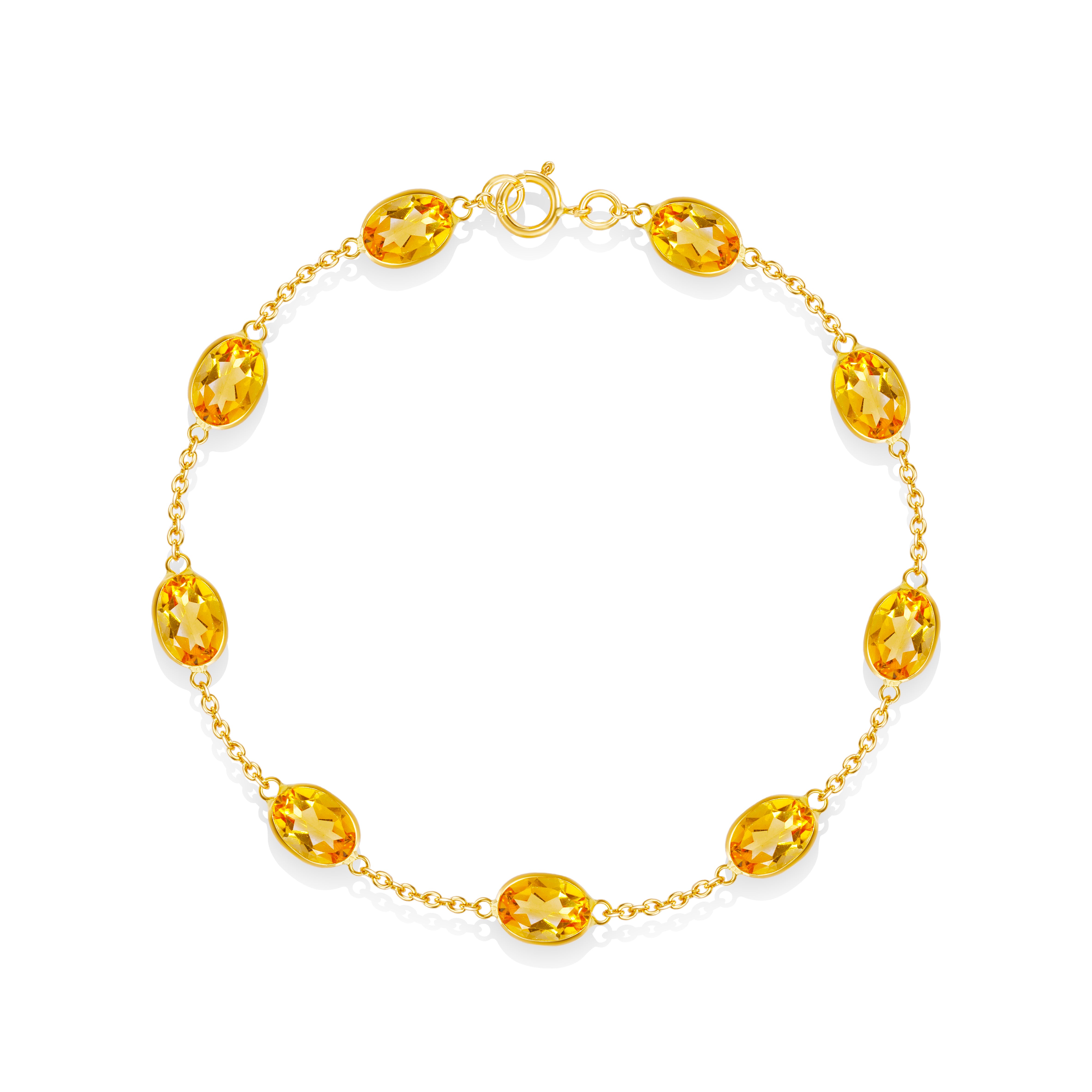 Oval Citrine Bracelet