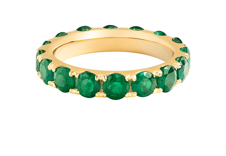 Chunky Emerald Eternity Ring