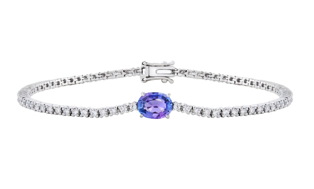 Oval Tanzanite Tennis Bracelet